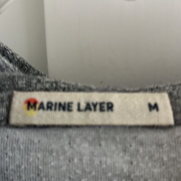 EUC Marine Layer Double Knit Hoodie Heathered Dark Gray Sz M - Picture 3 of 9